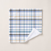 Blauw wit goud strand badkamer kust bad handdoek (Wasdoekje)