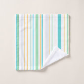 Blauw wit goud strand badkamer kust bad handdoek (Wasdoekje)