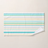 Blauw wit goud strand badkamer kust bad handdoek (Handdoek)