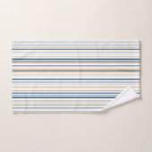 Blauw wit gouden strand badkamer kust bad handdoek (Handdoek)