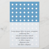 Blauw, wit, grijs flyer (Voorkant)