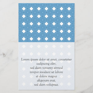 Blauw, wit, grijs flyer