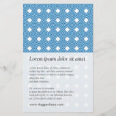 Blauw, wit, grijs flyer (Achterkant)
