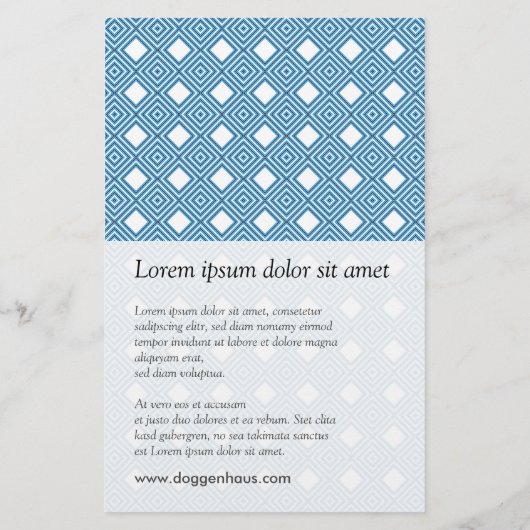 Blauw, wit, grijs flyer (Achterkant)