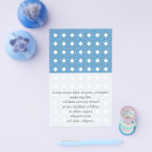 Blauw, wit, grijs flyer (Enkel)