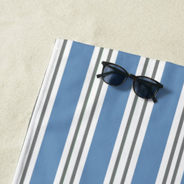 Blauw wit grijs strand badkamer kust strandlaken