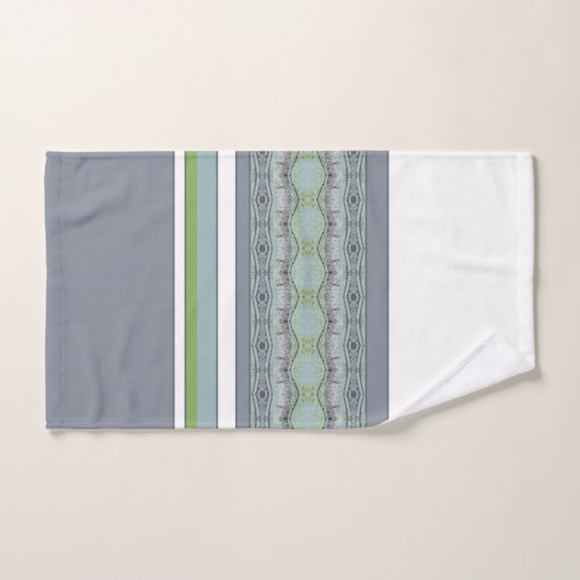 Blauw Wit Groen Grijs Bad Handdoek (Handdoek)