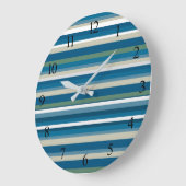 Blauw, wit, groene strepen grote klok (Hoek)