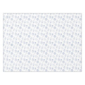 Blauw Wit Hand getrokken Sea Shells Beach Zomer Tafelkleed (Voorkant (Horizontaal))