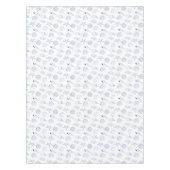 Blauw Wit Hand getrokken Sea Shells Beach Zomer Tafelkleed (Voorkant)