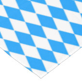 Blauw Wit Harlequin Diamonds Checkers Ontwerp Tafelkleed (Gekanteld)
