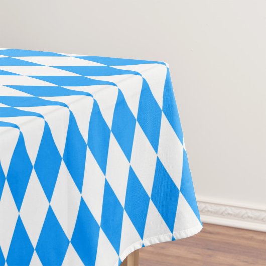 Blauw Wit Harlequin Diamonds Checkers Ontwerp Tafelkleed
