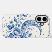 Blauw & Wit Hemels Chinoiserie Halvemaan Motief Case-Mate iPhone Case (Achterkant (horizontaal))