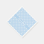 Blauw & Wit Het is een Jongen Baby shower Servet (Hoek)
