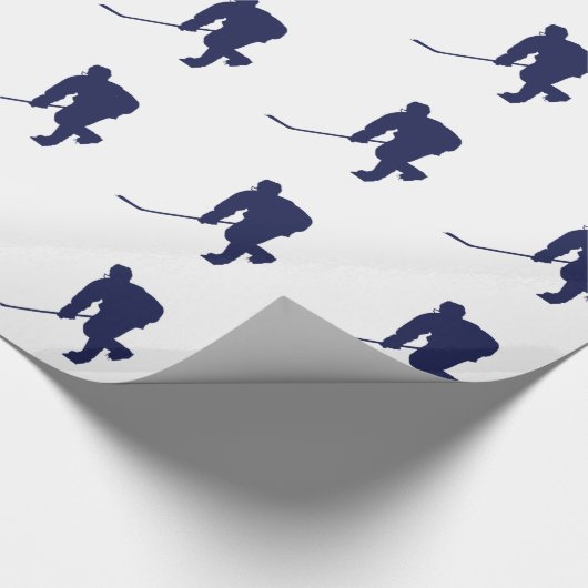 BLAUW-WIT HOCKEY CADEAUPAPIER (Hoek)