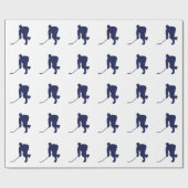 BLAUW-WIT HOCKEY CADEAUPAPIER (Vlak)