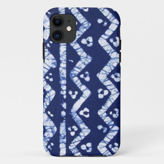 Blauw/wit Hoesje batik (Achterkant)