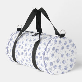 Blauw & Wit Hortensia Botanisch Toile Patroon Plunjezak