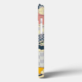  Blauw Wit Japans Kimono Sakura Floral Case-Mate iPhone Case (Achterkant / Links)
