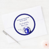 Blauw Wit  Jug Custom Soap Stickers (Envelop)