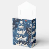 Blauw Wit Kerstboom Vakantie Cadeaubox Bedankdoosjes (Geopend)