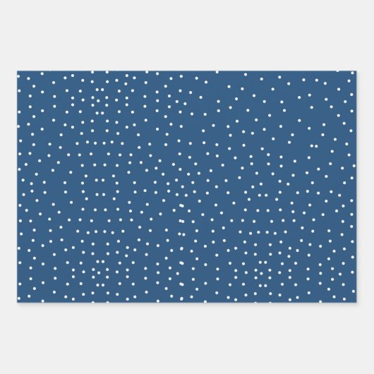 Blauw-wit kerstboompatroon inpakpapier vel (Voorkant 2)