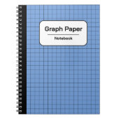 Blauw & Wit Klassiek Vierkant Geruit Gepersonalise Notitieboek (Voorkant)