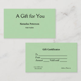 Blauw Wit Klassiek Zakelijke Certificaten Cadeaubo