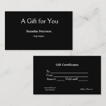 Blauw Wit Klassiek Zakelijke Certificaten Cadeaubo