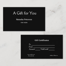 Blauw Wit Klassiek Zakelijke Certificaten Cadeaubo