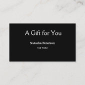 Blauw Wit Klassiek Zakelijke Certificaten Cadeaubo (Voorkant)