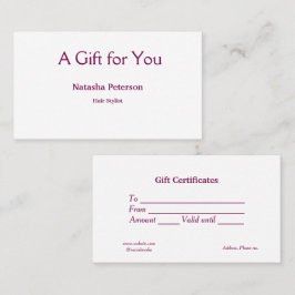 Blauw Wit Klassiek Zakelijke Certificaten Cadeaubo