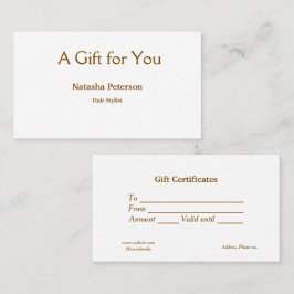 Blauw Wit Klassiek Zakelijke Certificaten Cadeaubo