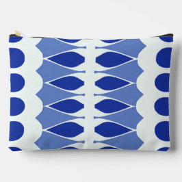 Blauw & wit klassieke trendy make-up accessoire za etui