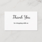 Blauw wit klassieker dank u visitekaartjes (Voorkant)