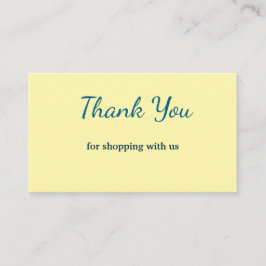 Blauw wit klassieker dank u visitekaartjes