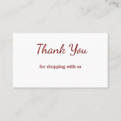 Blauw wit klassieker dank u visitekaartjes (Voorkant)