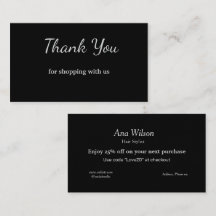 Blauw wit klassieker dank u visitekaartjes