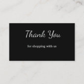 Blauw wit klassieker dank u visitekaartjes (Voorkant)