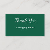 Blauw wit klassieker dank u visitekaartjes (Voorkant)