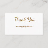 Blauw wit klassieker dank u visitekaartjes (Voorkant)