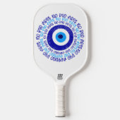 Blauw-wit-kleurstof Pickleball Kwaad Oogoog Paddle (Voorkant)