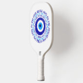 Blauw-wit-kleurstof Pickleball Kwaad Oogoog Pickleball Paddle (Links)