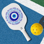 Blauw-wit-kleurstof Pickleball Kwaad Oogoog Pickleball Paddle