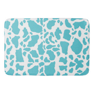 Blauw & Wit Koe Vlekken Dier Print Patroon Badmat