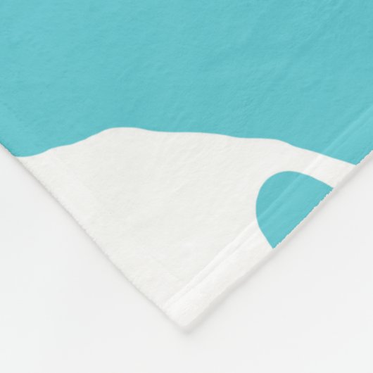 Blauw & Wit Koe Vlekken Dier Print Patroon Fleece Deken (Hoek)