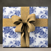 Blauw Wit Kousen Mittens Kerstvakantie Cadeaupapier