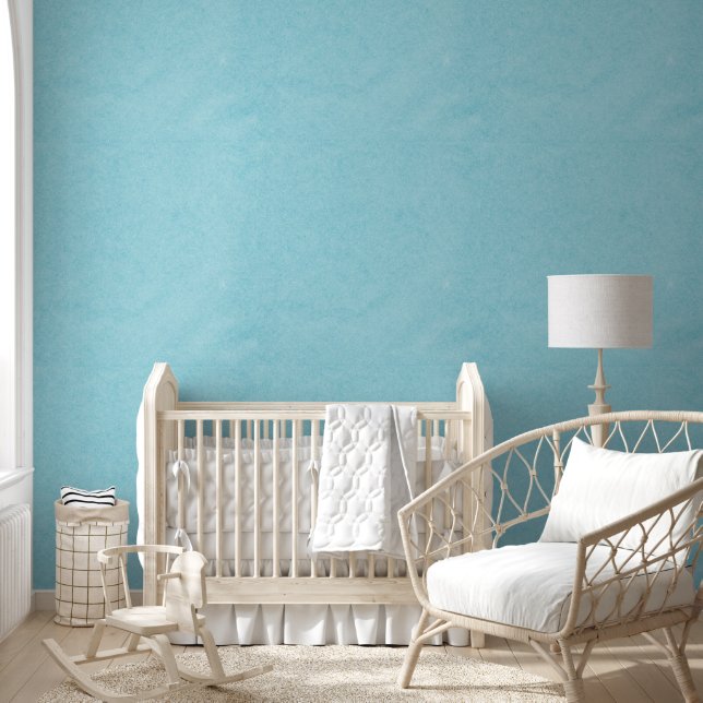 Blauw Wit Kwekerij Baby Kamer Behang (Kinderen)