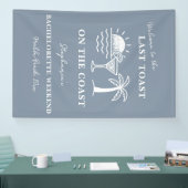 Blauw-wit laatste toast op de kust Bachelorette Spandoek (Beurs)