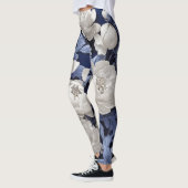 Blauw-wit  leggings (Links)